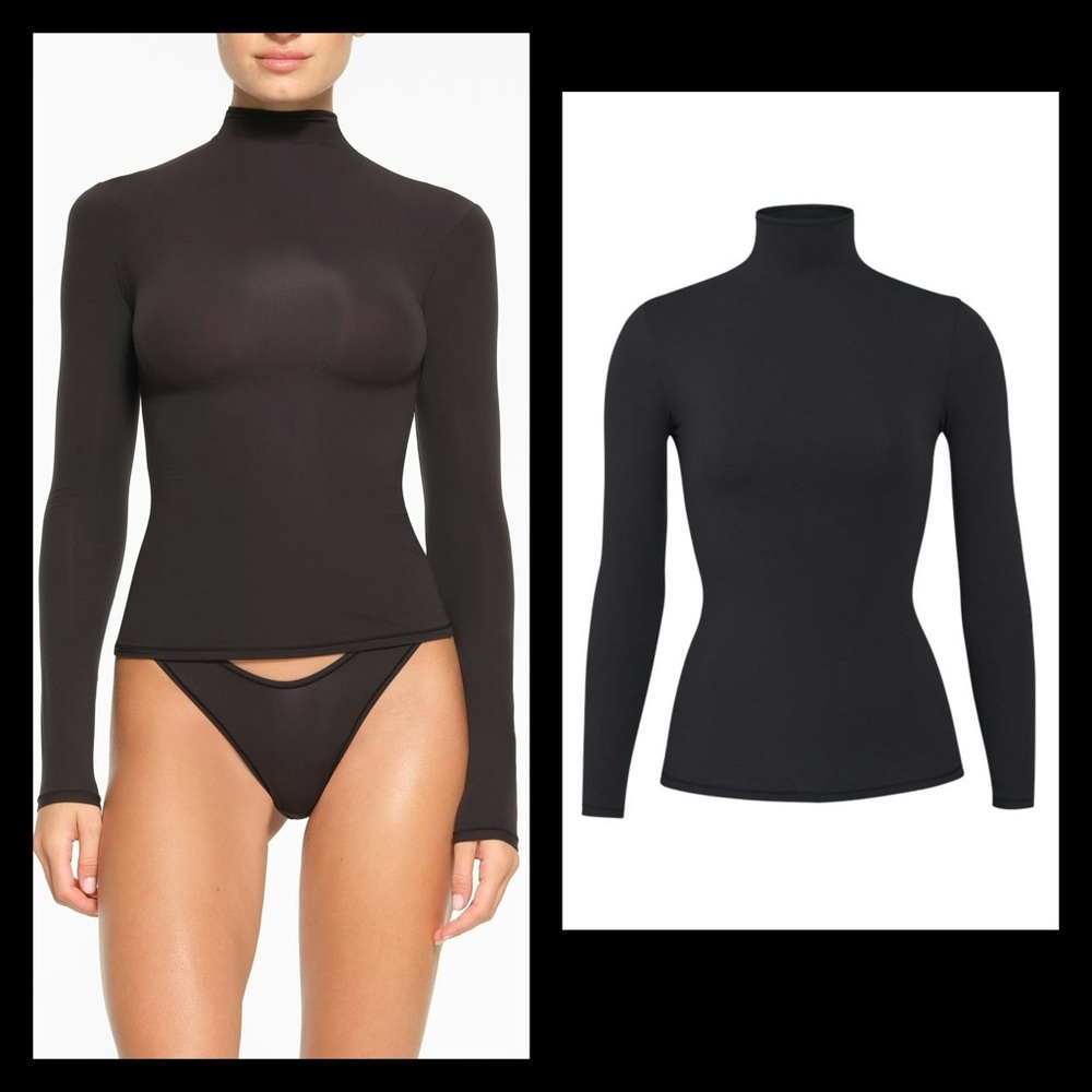 Skims Fits Everybody Turtleneck Onyx New